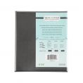 1-Panel Faux Leather Menu Cover Letter Size 8-1/2" x 11" Gray