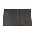 2-Panel Faux Leather Menu Cover Letter Size 8-1/2" x 11" Brown