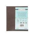 2-Panel Faux Leather Menu Cover Letter Size 8-1/2" x 11" Brown