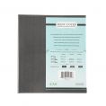 2-Panel Faux Leather Menu Cover Letter Size 8-1/2" x 11" Gray