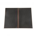 2-Panel Faux Leather Menu Cover Legal Size 8-1/2" x 14" Brown