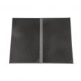 2-Panel Faux Leather Menu Cover Legal Size 8-1/2" x 14" Gray
