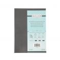 2-Panel Faux Leather Menu Cover Legal Size 8-1/2" x 14" Gray