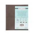 4-Panel Faux Leather Menu Cover Letter Size 8-1/2" x 11" Brown