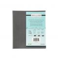 4-Panel Faux Leather Menu Cover Letter Size 8-1/2" x 11" Gray