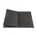 4-Panel Faux Leather Menu Cover Legal Size 8-1/2" x 14" Black