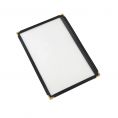 1-Pocket Menu Cover 8-1/2" x 5-1/2" Black