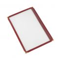 1-Pocket Menu Cover 8-1/2" x 5-1/2" Burgundy