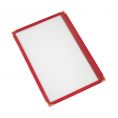 1-Pocket Menu Cover 8-1/2" x 5-1/2" Red
