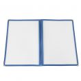 2-Pocket Menu Cover 8-1/2" x 11" Blue