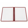 2-Pocket Menu Cover 8-1/2" x 11" Burgundy