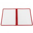 2-Pocket Menu Cover 8-1/2" x 11" Red