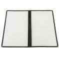 2-Pocket Menu Cover 8-1/2" x 14" Black