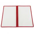 2-Pocket Menu Cover 8-1/2" x 14" Red