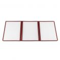 3-Pocket Menu Cover 8-1/2" x 11" Burgundy