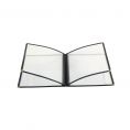 4-Pocket Menu Cover 8-1/2" x 11" Black