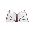 6-Pocket Menu Cover 8-1/2" x 11" Burgundy