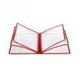 6-Pocket Menu Cover 8-1/2" x 11" Red