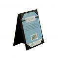 2-Panel Tent Menu Cover 5" x 7" Black