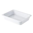 Buffet Pan Melamine White 1/2 Size 2-1/2" Deep