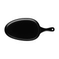 Skillet Oval W/ Hdl Matte Black 11-1/4"x7-1/4" 15-3/4"OL