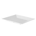 King Plate Square White 12"
