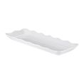 Platter Rect. Scallop Edge White 13-1/2"x5-1/4"