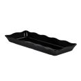 Platter Rect. Scallop Edge Black 14"x5-3/4"