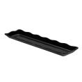 Platter Rect. Scallop Edge Black 19"x5-1/4"