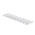 Platter Rect. Scallop Edge White 19"x5-1/4"