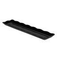 Platter Rect. Scallop Edge Black 21"x5-1/4"