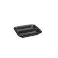 Sauce Dish Square 2-Compartment Matte Black 0.5oz x 2 3-1/8"