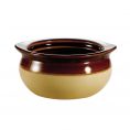 Onion Soup Crock 2 Tone 12oz 5"