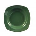 Square Pasta Bowl Green 22oz 11 1/2"