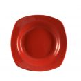 Square Pasta Bowl Red 22oz 11 1/2"