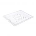 Notched Polycarbonate Food Pan Cover Half Size