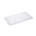 Notched Polycarbonate Food Pan Cover 1/3 Size