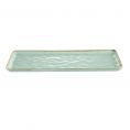 Rect. Platter Light Green 16"