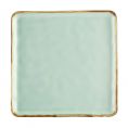 Square Plate Light Green 10"