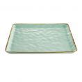 Square Plate Light Green 12"