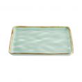 Square Plate Light Green 6"