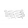 6 Tasting Spoons W/ Rect. Tray [Spoon 4" I Tray 8 1/2"]
