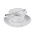 Cup 7oz & Saucer Set W/ Spoon [Cup 5 1/4" I Saucer 6 1/4"]