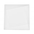 Crystal Square Dinner Plate 7 1/2"