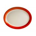Oval Platter N.R. Red 13 1/2"