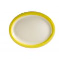 Oval Platter N.R. Yellow 13 1/2"