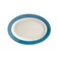 Oval Platter R.E. Blue 9 3/8"