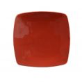 Square Flat Plate Red 8 7/8"