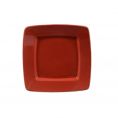 Square In Square Plate Red 6 7/8"