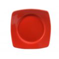 Round In Square Plate Red 11 7/8"